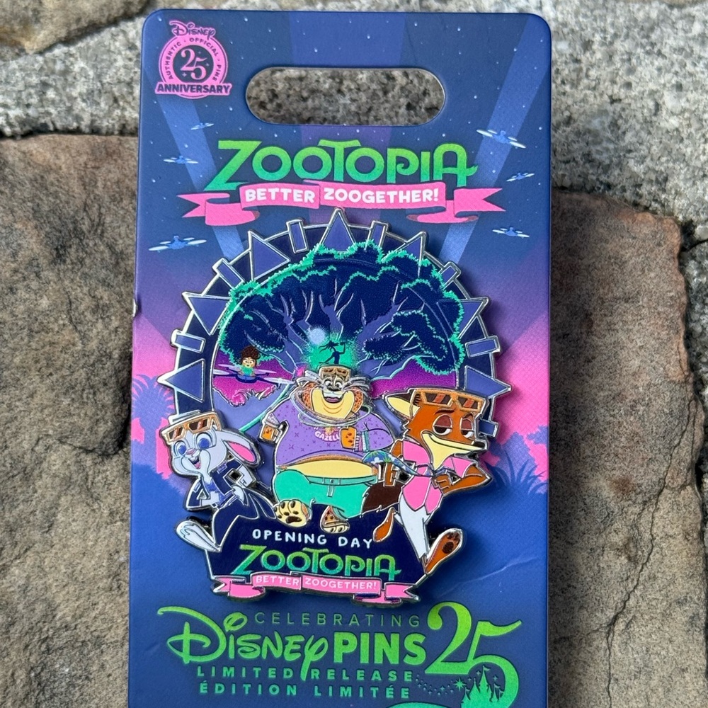 Disney Zootopia 25th Anniversary Pin - Multicolor